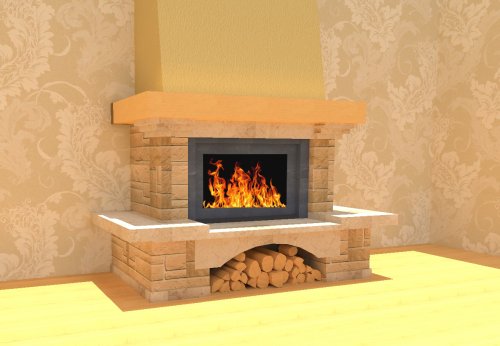 облицовка для камина алексия, пристенная